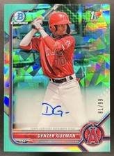 Denzer Guzman Auto /99 2022 Bowman Baseball Sapphire Chrome Aqua #BSPA-DG