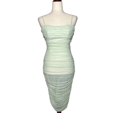 BABATON Artizia Women's Size 4 Seafoam Green Alias Sleeveless Bodycon Midi Dress