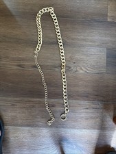 STEVE MADDEN GOLD CHAIN BELT EUC Logo Free Shipping