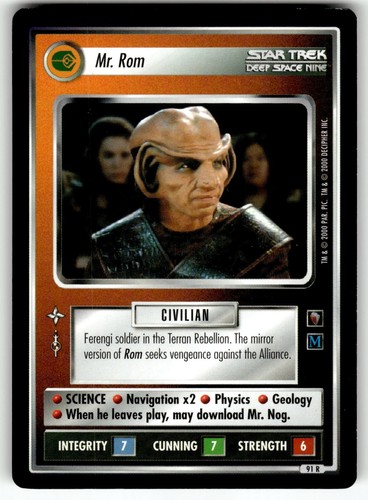 2000 Star Trek: Mirror Mirror Card 91/131 Mr. Rom