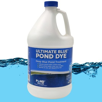 Blue Pond Dye Concentrate for Clear Water, Treats 1 Acre, Easy Application