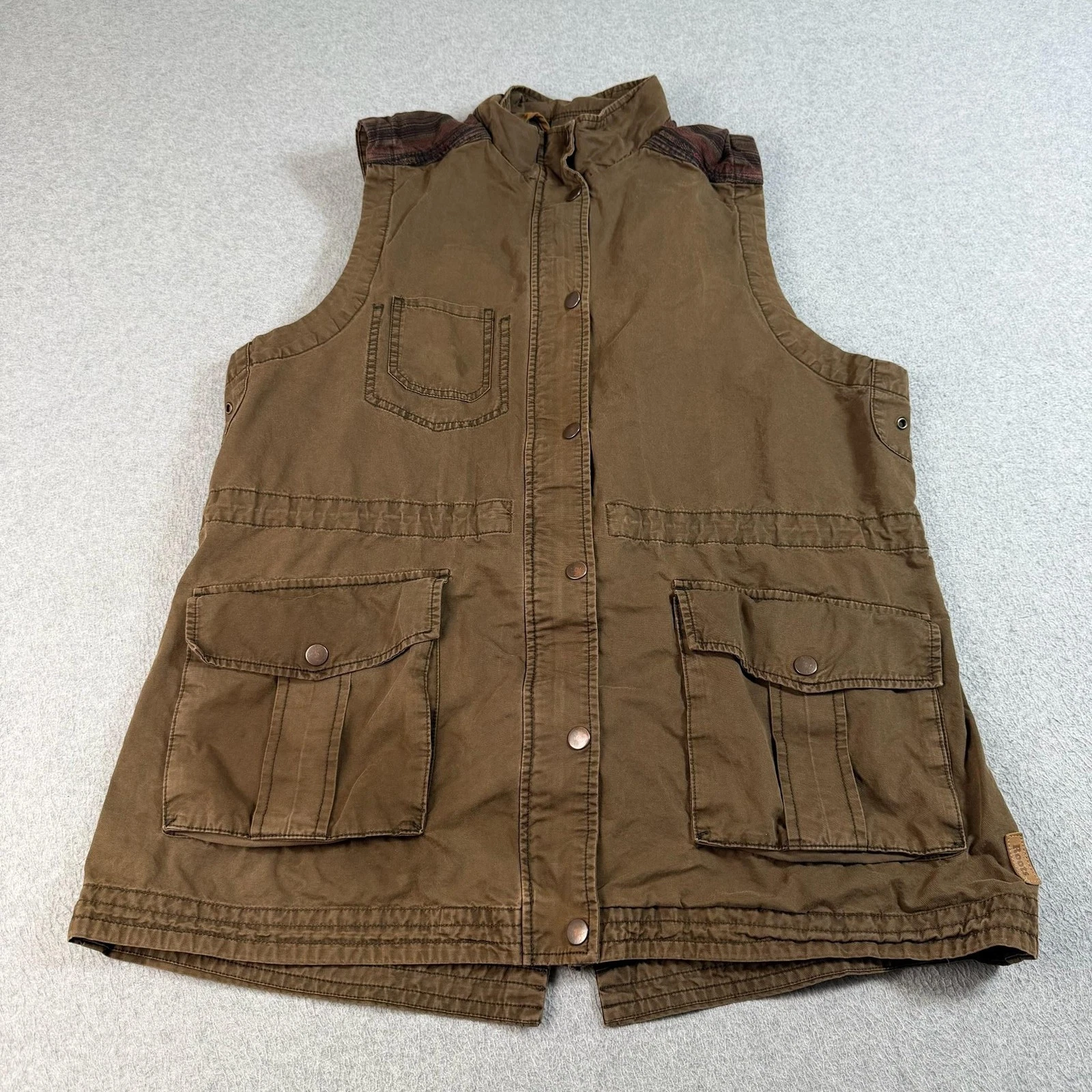 Roots Vest Mens XL Brown Canvas Field Utility Hunting Outdoor Hiking Safari Camp
Opens in a new wind