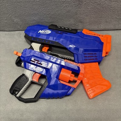 Nerf N Strike Elite Scout MKII Dart Blaster And Rukkus ICS-8 Clip Nerf Gun Toy