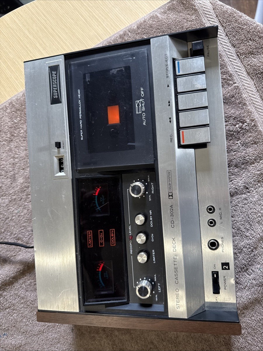 VINTAGE-WORKING Superscope Stereo Cassette Deck CD-302A Marantz | eBay
