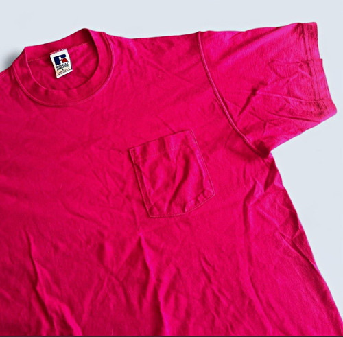 Russell Athletic, Vintage 90s USA made Russell Athletic Men’s Pocket T-Shirt L Cotton Crew Neck
