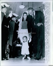 1968 Stonewall Texas Lyndon Johnson Luci Nugent Wirephoto 8X10 Vintage
