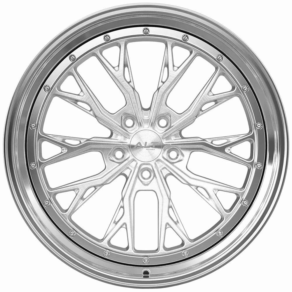 20"/20" ALT DLS-10 Forged Polished Lip Brushed Wheels for Audi R8 Gen 1