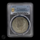 1885-S MORGAN SILVER DOLLAR PCGS XF-Genuine  Harshly Cleaned GOLD LABEL -E0047