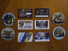 NJ STATE POLICE Supporter Lot -UV Vinyl Decals - PVC Police SUPPORTER CARDS