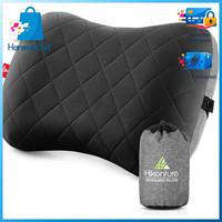Aufblasbares Camping Kissen Ergonomisch Nackenkissen Schwarz FüR Reise Outdoor