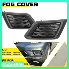 For Nissan Rogue 2014-2016 2PCS Front Bumper Insert Grille Fog Light Cover Bezel