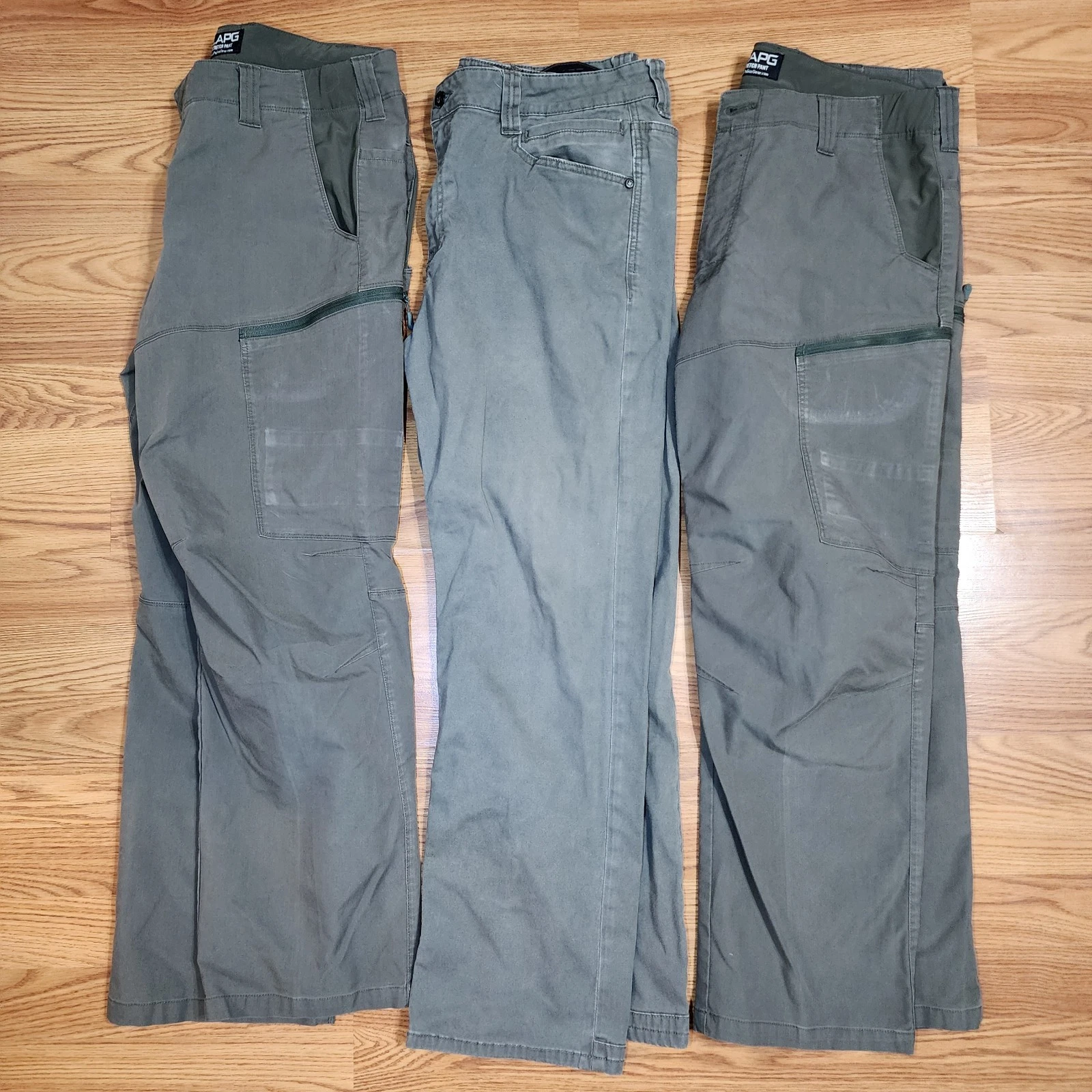LA Police Gear Lot Of 3 LAPG Tactical Cargo Twill Pants Mens 38x30 Utility