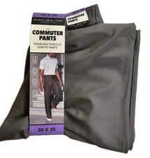 Marc New York Men’s Commuter Pant Slim Fit 4 Way Stretch Fabric 30 X 30