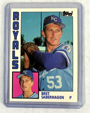 1984 Topps Traded #104T- Bret Saberhagen Rookie Rc Card EX