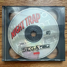 Sega Night Trap (Sega CD) Disc 1 & 2 w/ Manual MA-13 NTSC-U/C 1992