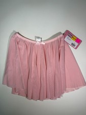 Girls Pink Dance Mesh Skirt Size LC 12-14 