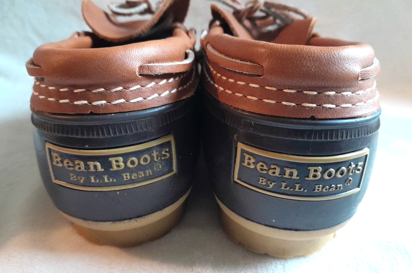 SAOLA Stivali vintage LL Bean Duck donna 8 marrone suola gomma impermeabili bassi
