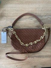 Clare V. Petit Moyen Hazlenut Zigzag