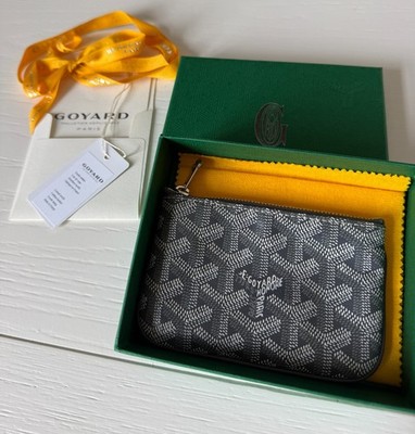 Goyard Goyardine Canvas Senat Nano Key Pouch in Grey | eBay