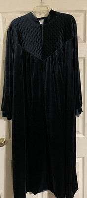 Vintage Amanda Stewart Woman Velour Robe Women's Plus Sz 2X Emerald Green Maxi