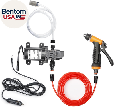 #ad Portable Intelligent Electric Pressure Washer Pump 100W 160 PSI 12V Portable Pre $61.57