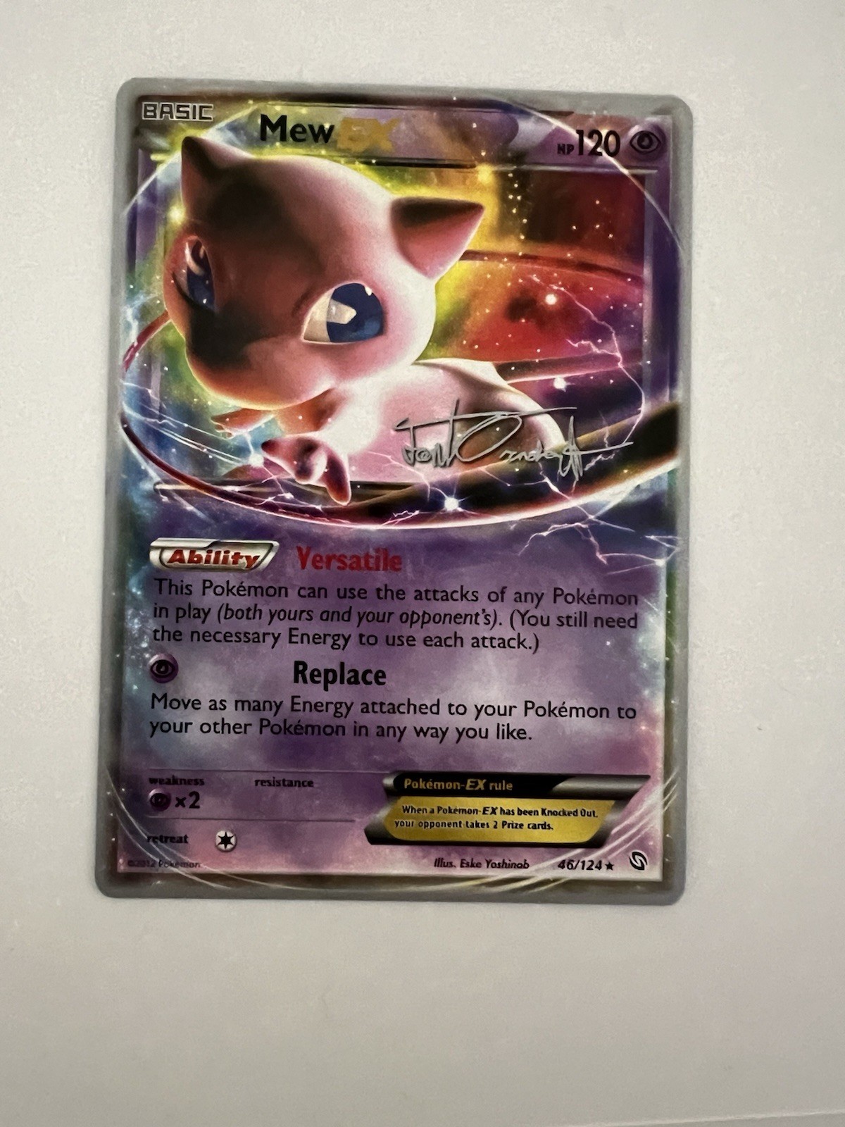 Pokemon Mew EX Dragons Exalted Card 46/124