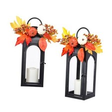 Thanksgiving Outdoor Decorations Lantern 2Pack, Fall Decorations for Home