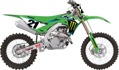 D'COR Visuals 20-20-665 Graphic Kit - 25 Monster Energy - Kx 250 22-24