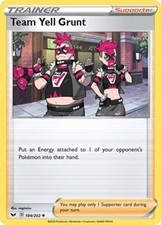 Team Yell Grunt 184 SWSH01: Sword Shield Base Set SWSH01 Pokemon2020