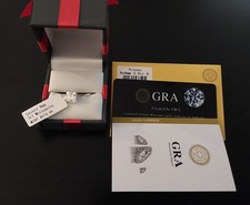 Elegant 3ct Moissanite Princess-Cut Sterling Silver Ring / GRA Certified / NWT