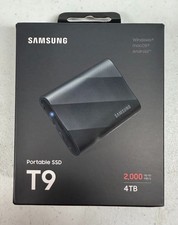 NEW SEALED Samsung T9 4TB USB-A Portable External SSD - Black (MU-PG4T0B/AM)