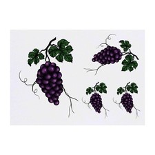 4 x 'Hanging Grapes' Temporary Tattoos / Transfers TO00037885 