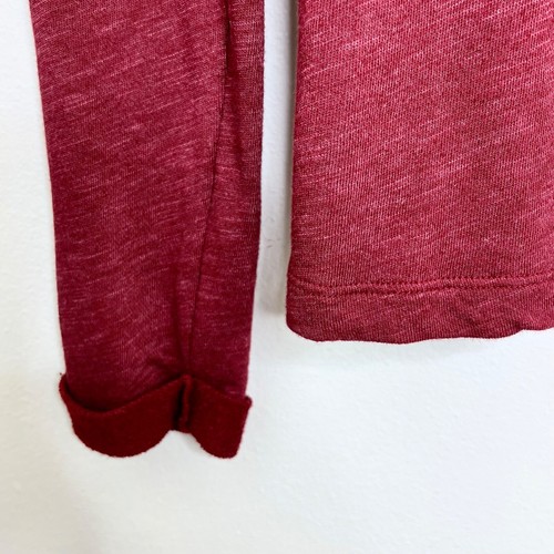Standard James Perse 4 XL Burgundy Red Bateau Cowl Neck Long Sleeve Sweater Top - Picture 3 of 7