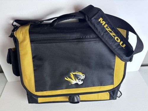MISSOURI Messenger Nylon Black Laptop Computer Bag Mizzou Tigers
