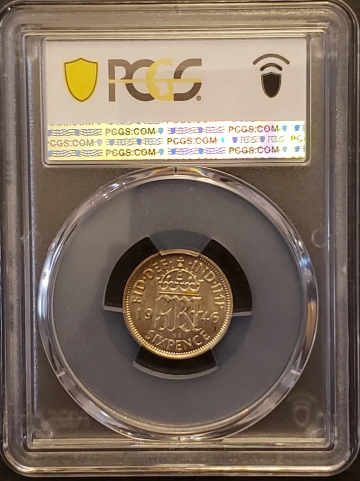 1946 Great Britain Silver 6D S-4084 PCGS MS64 4614 - Image 2 of 4