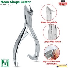 Moon Shape Heavy Duty Thick Nails Clipper Toe Nail Cutter Podiatry Nipper Tools