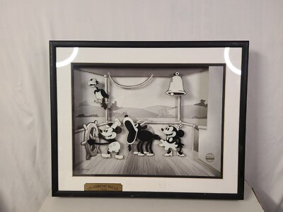1998 Walt Disney Wall Art Animated Animations Steamboat Willie