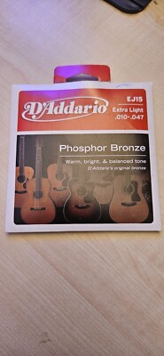 D'Addario EJ15 Extra Light 10-47 Guitar Strings Phosphor Bronze