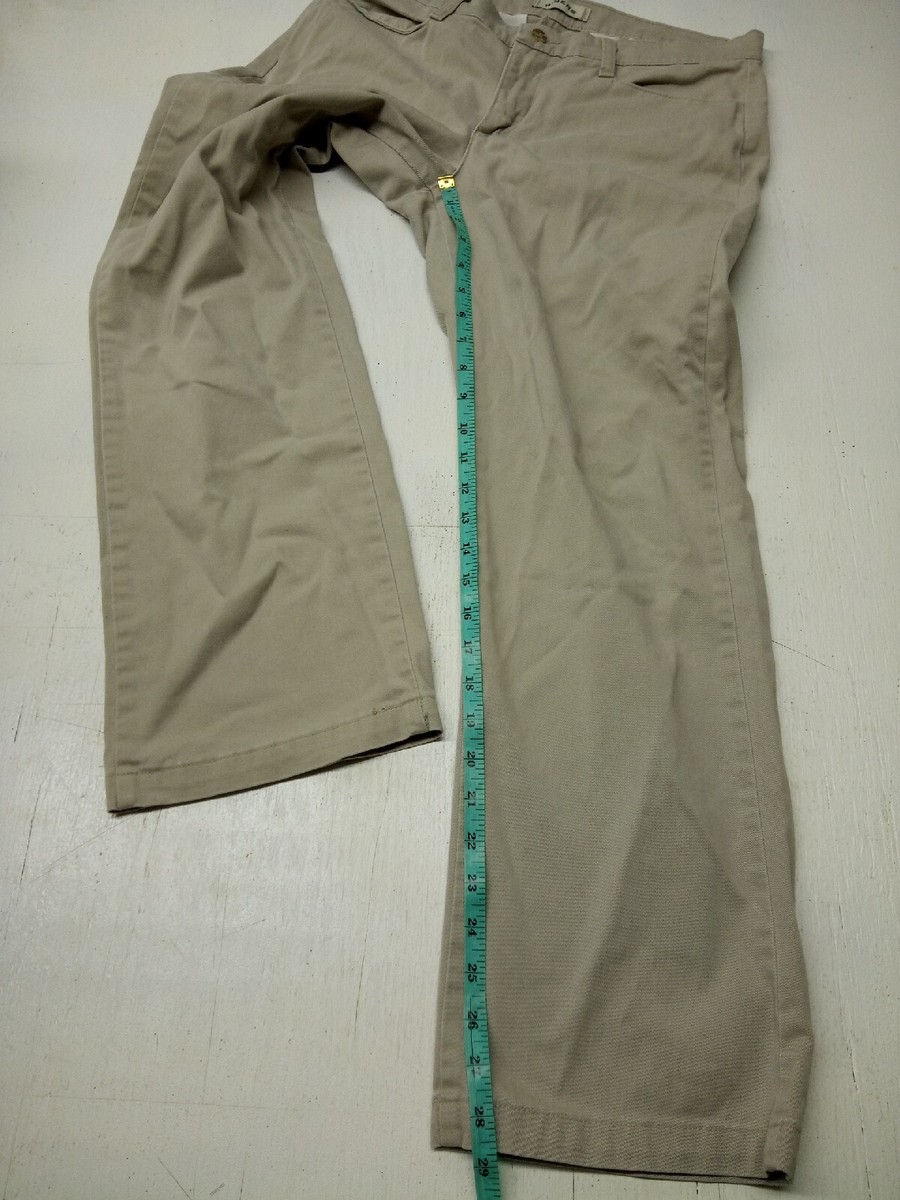 Lee Riders Pants Womens 10P Khaki Beige Midrise Straight Leg