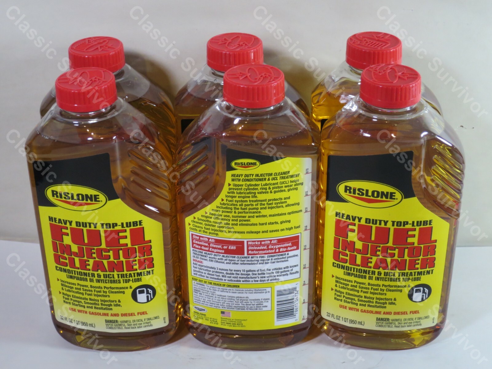 Rislone 4732 Fuel Injector Cleaner Conditioner UCL Treatment 32oz. Case