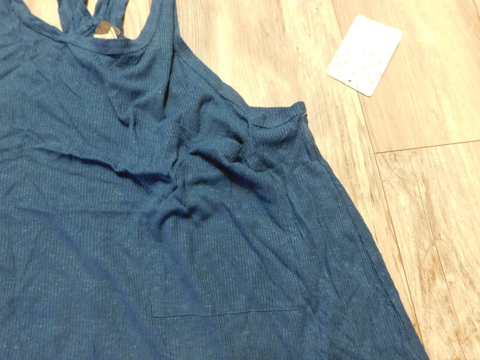 WE THE FREE FREE PEOPLE BLUE TANK TOP SIZE MEDIUM NEW $38 - Image 3 of 4