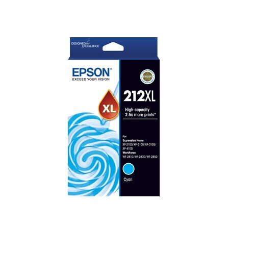 Genuine Epson 212XL High Yield Ink Cartridges For XP2100/3100/3105