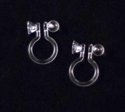 Pairs INVISIBLE CLIP-ON EARRINGS findings, post converter or DIY
