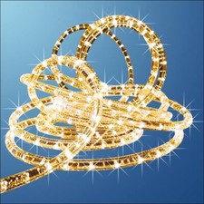 LED Lichtschlauch klar 10 Meter 24 LEDs Beleuchtung Schlauch Licht Lichterkette