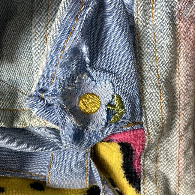 Disne 2 TOO CUTE denim jacket 90's vintage full zip WALT