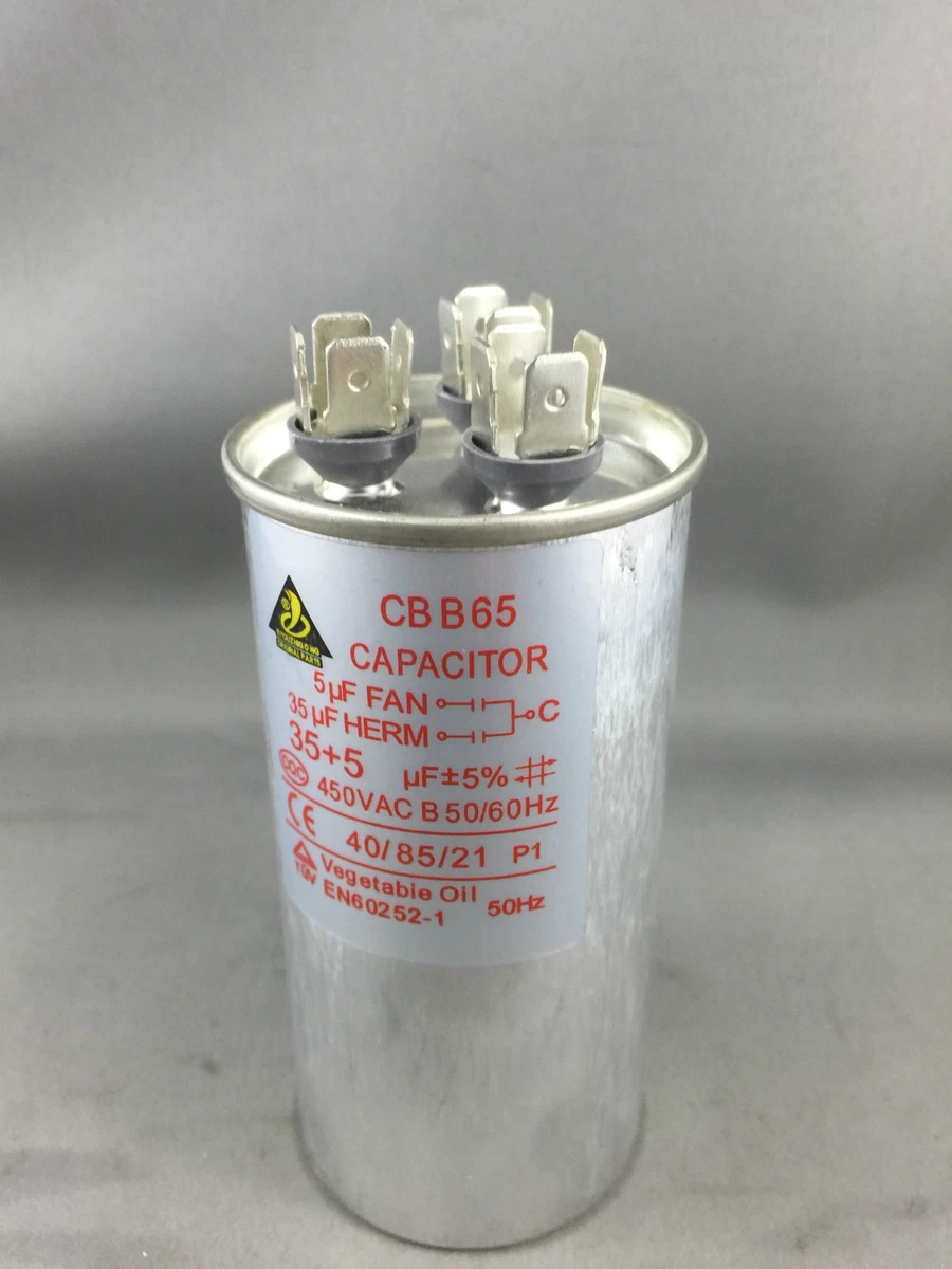 AIR CONDITIONER 35 5UF DUAL CAP 450Volt Motor Start Run Capacitor NEW