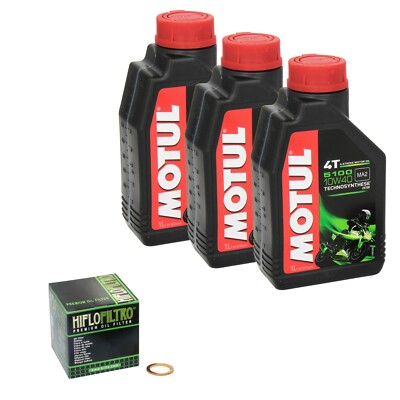 Yamaha Kodiak 450, Bj. 03-04 MOTUL 5100 Öl + HiFlo CHROM Ölfilter