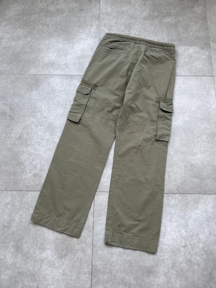 Pantalones cargo vintage Puma militares talla S verde para mujer Foto 2 de 4