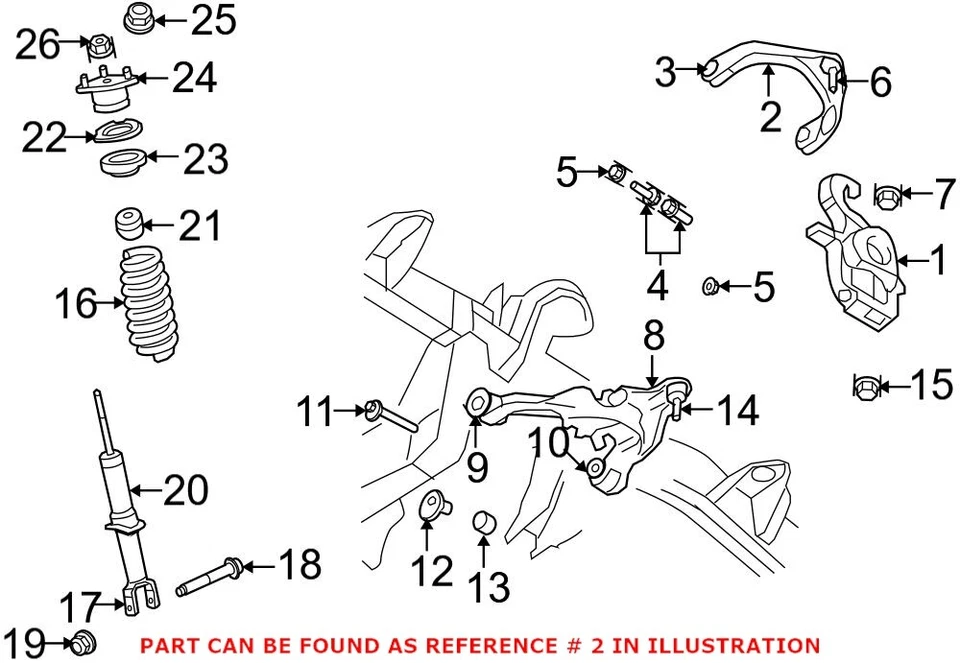 Brazo de control de suspensión superior derecho pasajero delantero Mopar genuino OEM para Ram1500 Foto 2 de 3