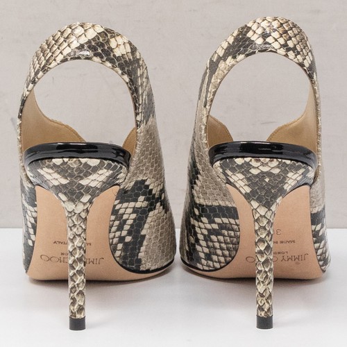 Jimmy Choo Saise 85 Snake Printed Leather Heels, Size 36 EU (6 US) - Picture 5 of 8
